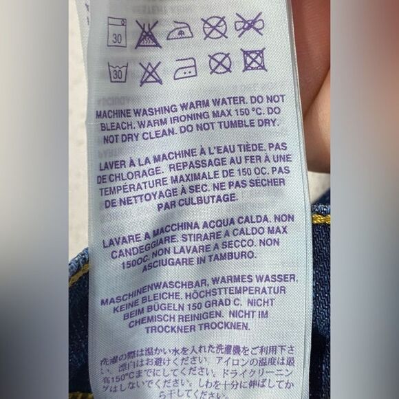 Victoria Beckham dVb Straight Leg Premium Denim Jeans 26x34 LNWO Tags - Picture 10 of 11